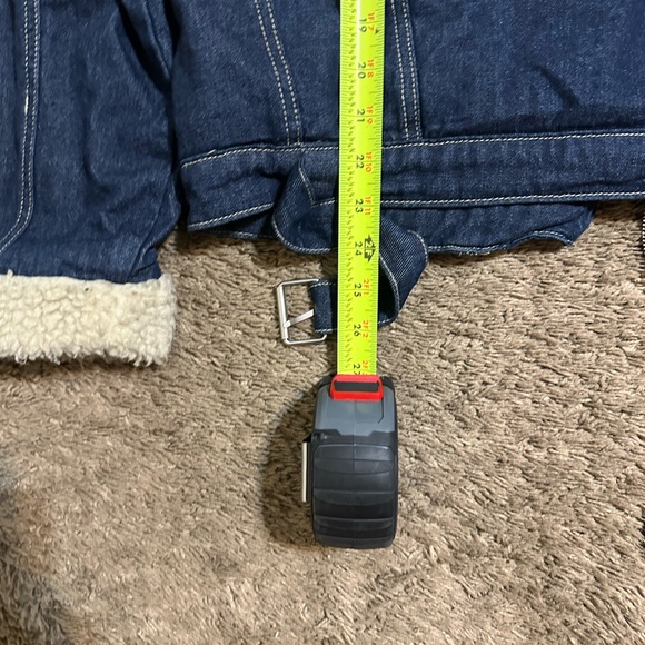 Vintage Pacsun Women's Sherpa Bomber denim jacket 00s size small - Picture 8 of 8